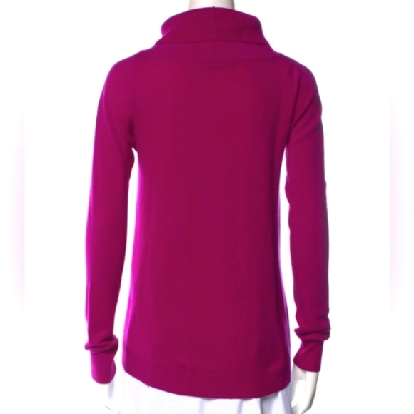 Diane von Furstenberg "Dustie" Magenta Wool Layered Turtleneck- Sz. Sm - Picture 2 of 9
